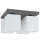 Plafoniera GREAT 4xE27/25W/230V cemento