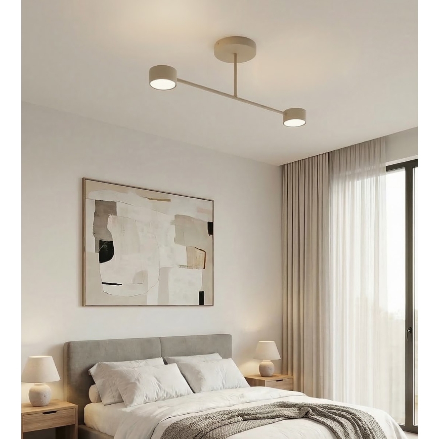 Plafoniera HALO 2xGX53/12W/230V beige