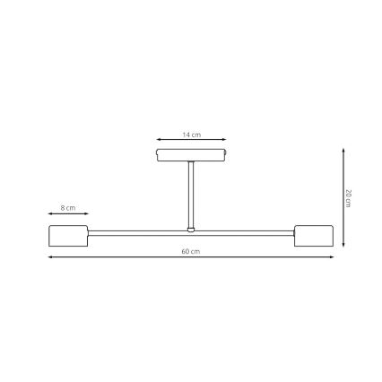 Plafoniera HALO 2xGX53/12W/230V beige