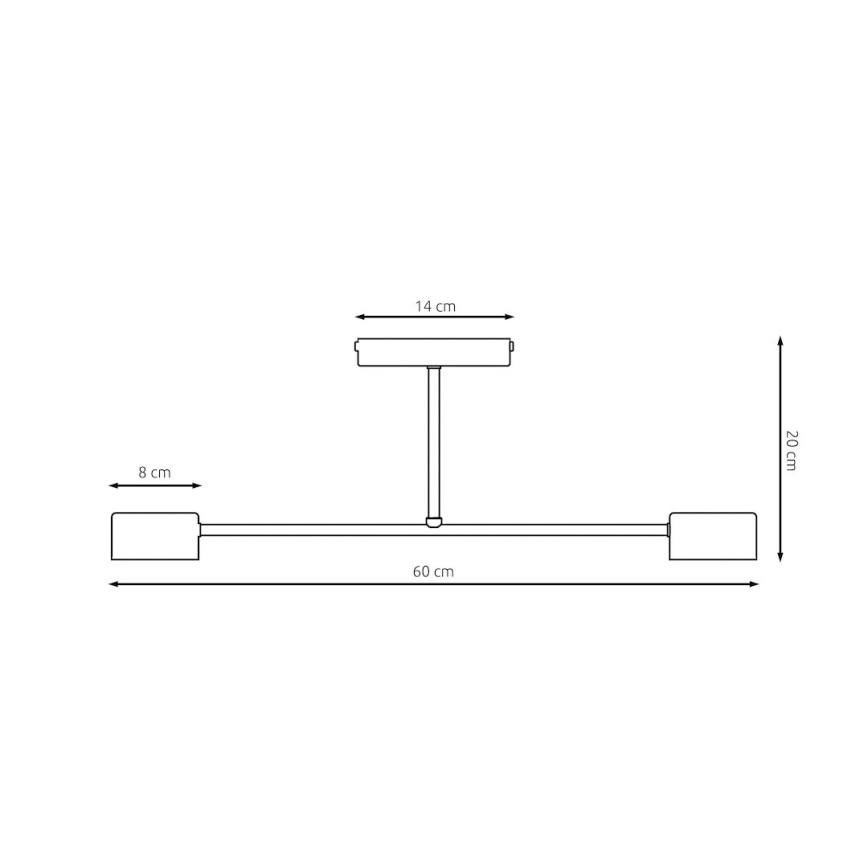 Plafoniera HALO 2xGX53/12W/230V beige