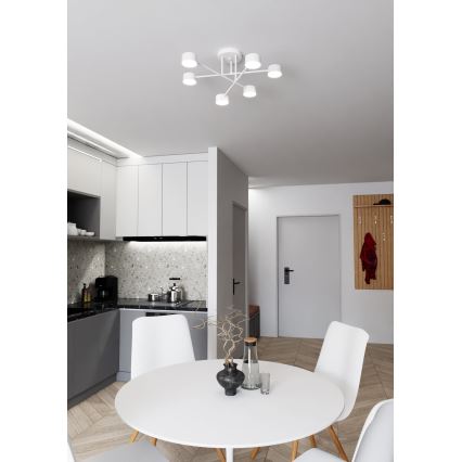 Plafoniera HALO 6xGX53/10W/230V bianca