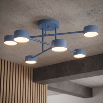 Plafoniera HALO 6xGX53/10W/230V blu