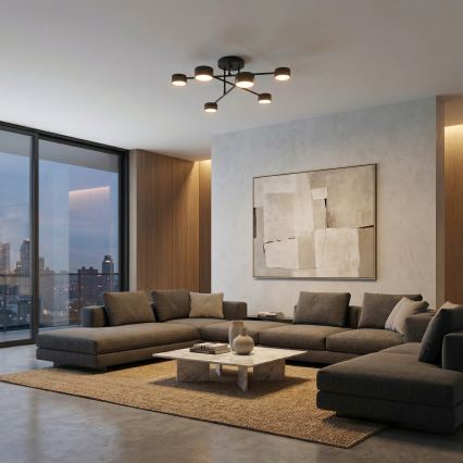 Plafoniera HALO 6xGX53/10W/230V nera