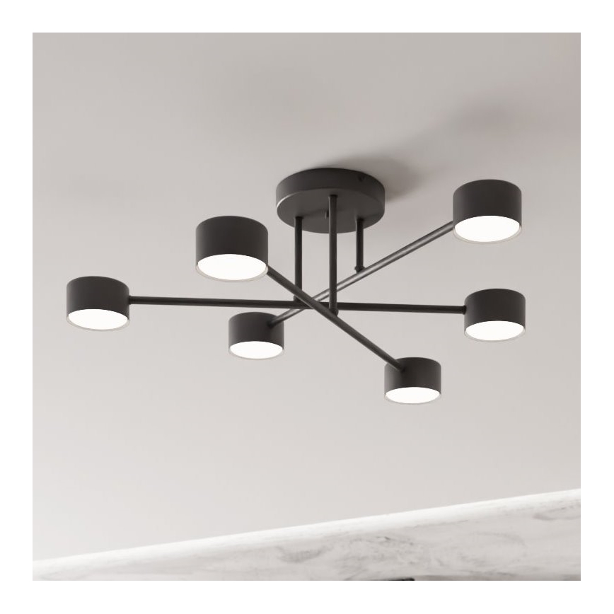 Plafoniera HALO 6xGX53/10W/230V nera