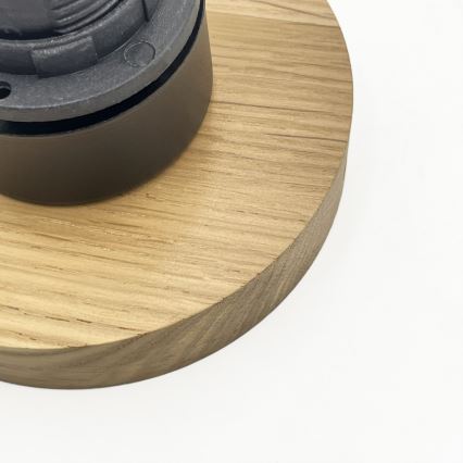 Plafoniera HARMA WOOD 1xE27/15W/230V rovere/bianco Ø 25 cm