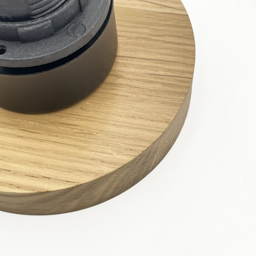 Plafoniera HARMA WOOD 1xE27/15W/230V rovere/bianco Ø 25 cm