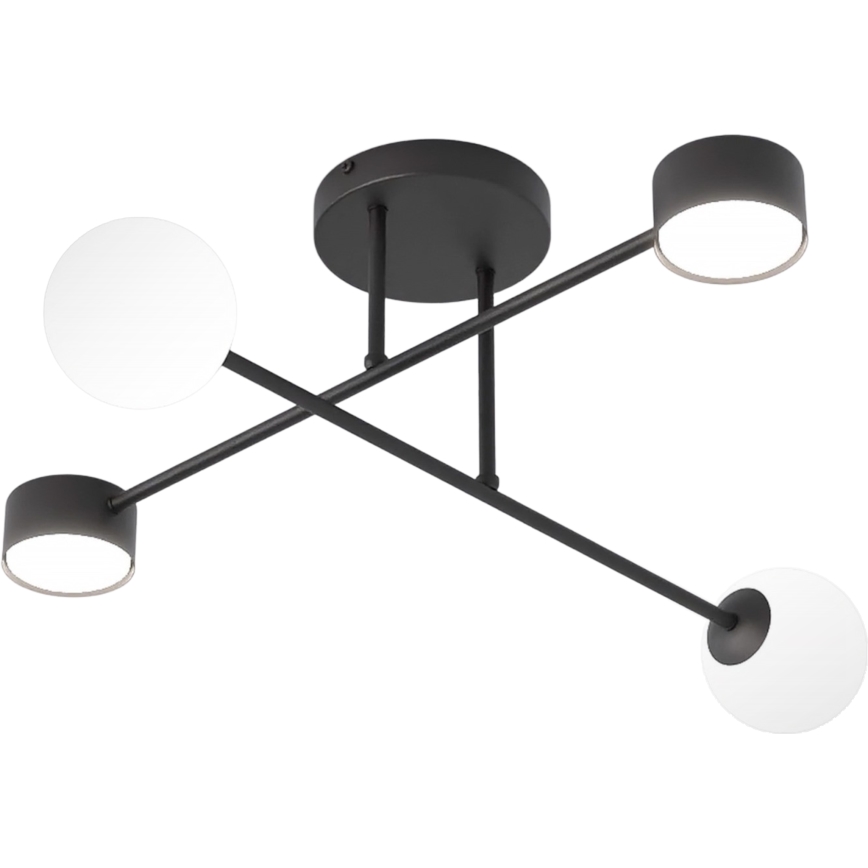 Plafoniera HOLON 2xG9/8W/230V + 2xGX53/12W nero