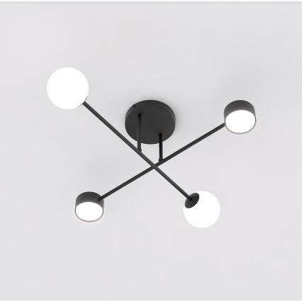 Plafoniera HOLON 2xG9/8W/230V + 2xGX53/12W nero