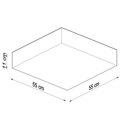 Plafoniera HORUS 4xE27/60W/230V bianco