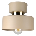 Plafoniera IGNIA 1xE27/60W/230V beige/dorato