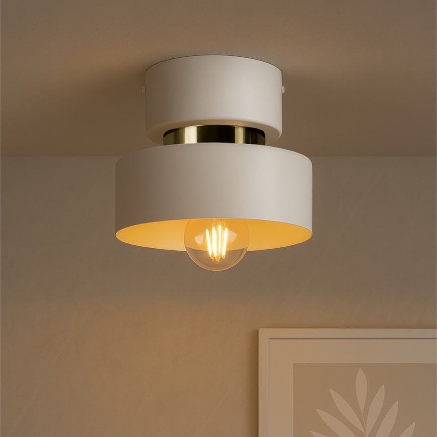 Plafoniera IGNIA 1xE27/60W/230V bianca