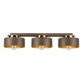 Plafoniera IGNIA 3xE27/60W/230V marrone/oro