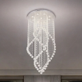 Plafoniera in cristallo LED NAURU LED/30W/230V Ø 60 cm cromo lucido + telecomando