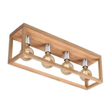 Plafoniera KAGO 4xE27/60W/230V rovere opaco