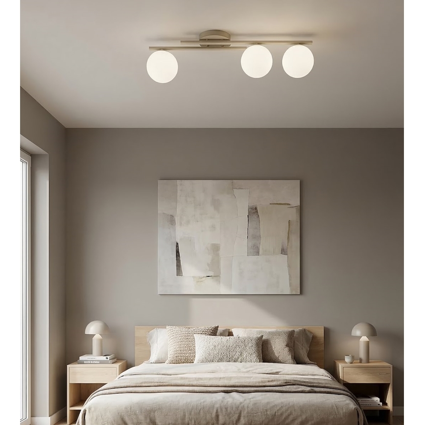Plafoniera KAIRO 3xE14/10W/230V beige