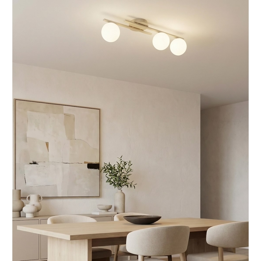 Plafoniera KAIRO 3xE14/10W/230V beige