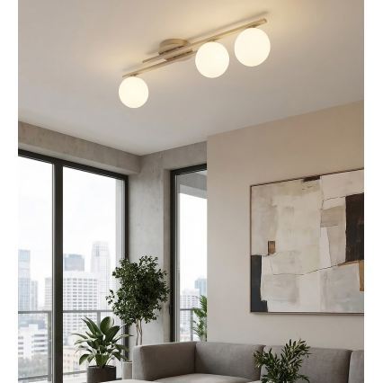 Plafoniera KAIRO 3xE14/10W/230V beige