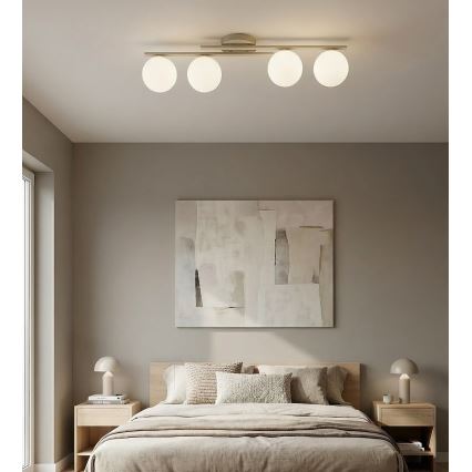 Plafoniera KAIRO 4xE14/10W/230V beige