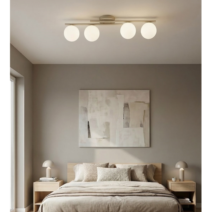 Plafoniera KAIRO 4xE14/10W/230V beige