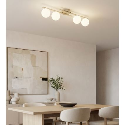 Plafoniera KAIRO 4xE14/10W/230V beige