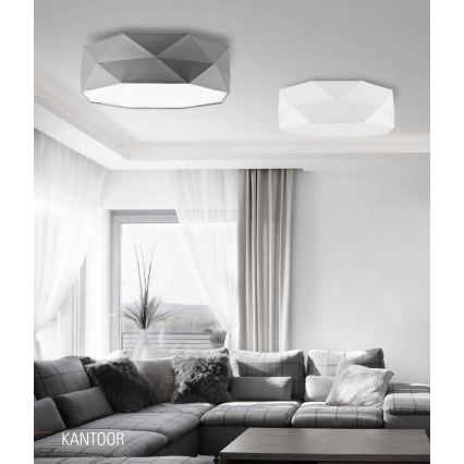 Plafoniera KANTOOR 4xE27/60W/230V bianco