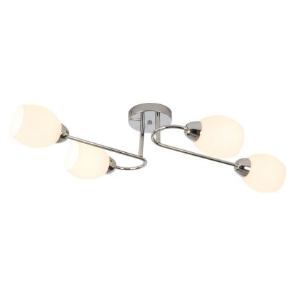 Plafoniera KING 4xE27/15W/230V cromo lucido