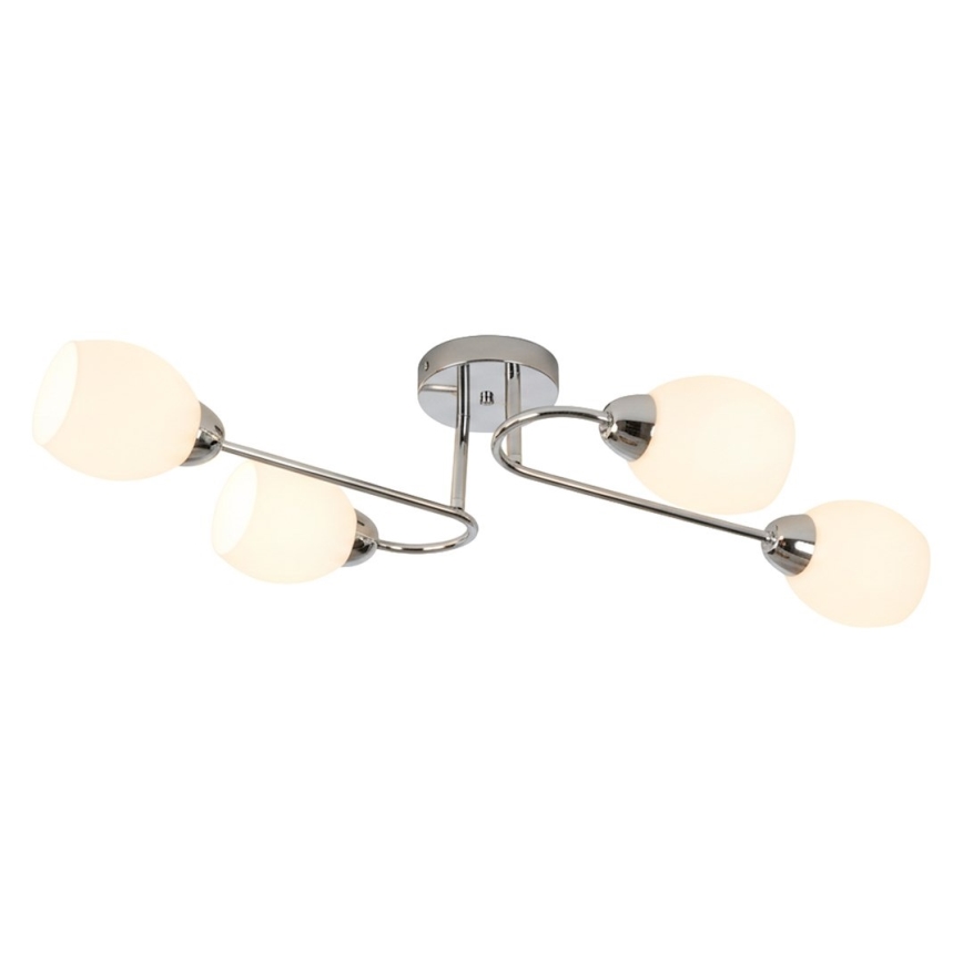 Plafoniera KING 4xE27/15W/230V cromo lucido