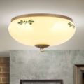 Plafoniera LANDHAUS 2xE27/60W/230V diametro 28 cm bronzo/beige