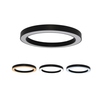 Plafoniera LED 100W/230V 3000/4000/6500K Ø 100 cm nera