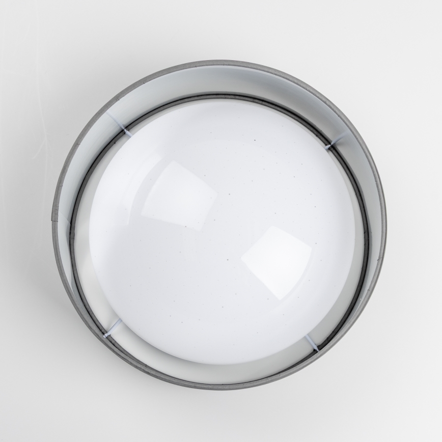 Plafoniera LED/12W/230V Ø 32 cm grigio/argento