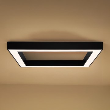 Plafoniera LED/130W/230V 3000/4000/6500K 100x100 cm nera