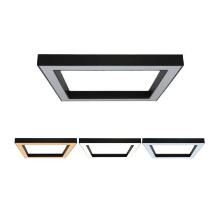 Plafoniera LED/130W/230V 3000/4000/6500K 100x100 cm nera