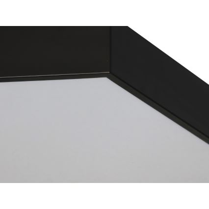 Plafoniera LED 135W/230V 3000/4000/6500K Ø 80 cm nera