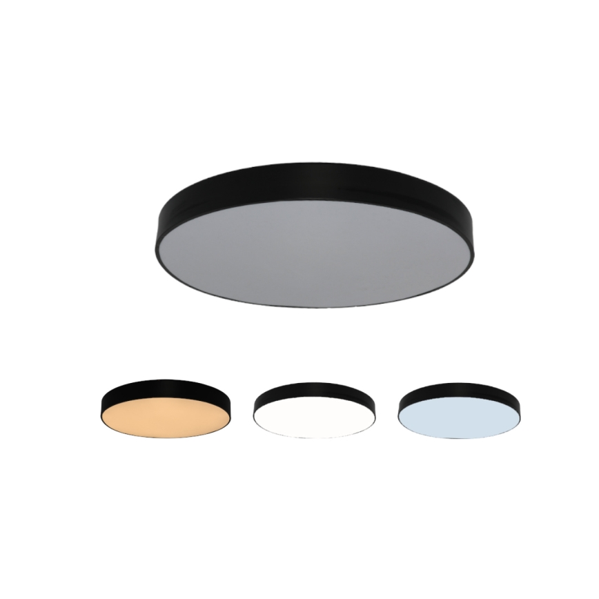 Plafoniera LED/135W/230V 3000/4000/6500K Ø 80 cm nero