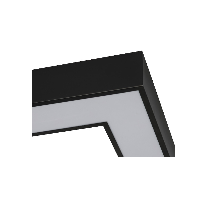 Plafoniera LED 150W/230V, 3000/4000/6500K selezionabili, 120x120 cm, nera