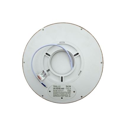 Plafoniera LED 18W/230V 3000/4000/6500K Ø 23 cm marrone