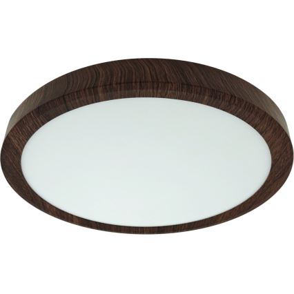 Plafoniera LED 18W/230V 3000/4000/6500K Ø 23 cm marrone