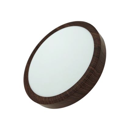 Plafoniera LED 18W/230V 3000/4000/6500K Ø 23 cm marrone