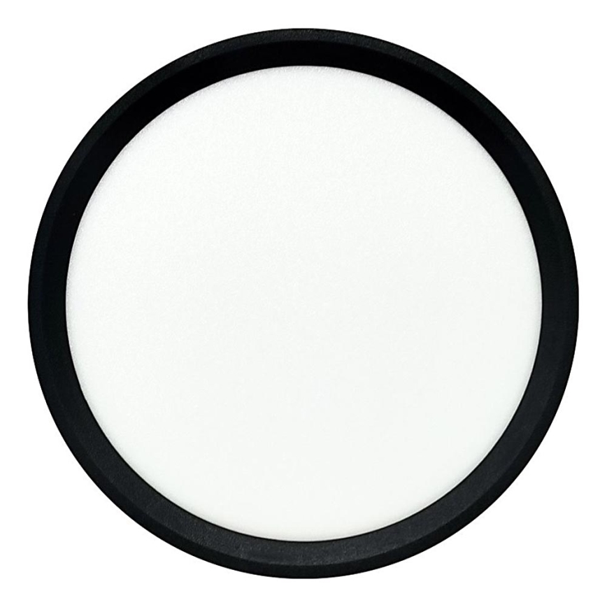 Plafoniera LED/18W/230V 3000/4000/6500K Ø 23 cm nera