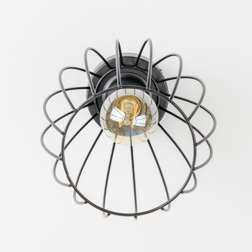 Plafoniera LED 1xE27/6,5W/230V nera