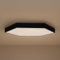 Plafoniera LED 200W/230V 3000/4000/6500K Ø 100 cm nero