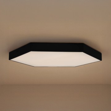 Plafoniera LED 200W/230V 3000/4000/6500K Ø 100 cm nero
