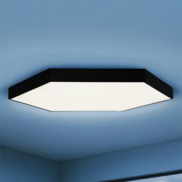 Plafoniera LED 240W/230V, temperatura colore 3000/4000/6500K, diametro 120 cm, nera