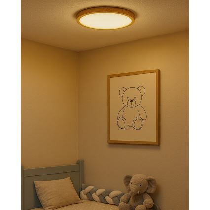 Plafoniera LED/24W/230V 3000/4000/6500K Ø 30 cm beige