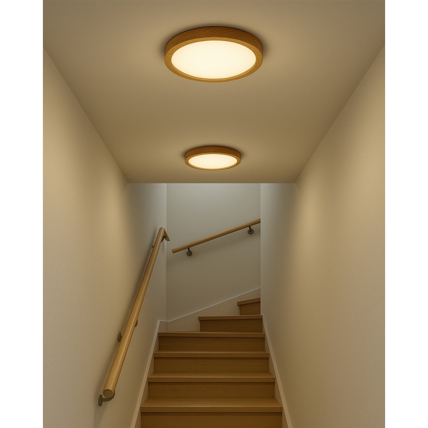 Plafoniera LED/24W/230V 3000/4000/6500K Ø 30 cm beige