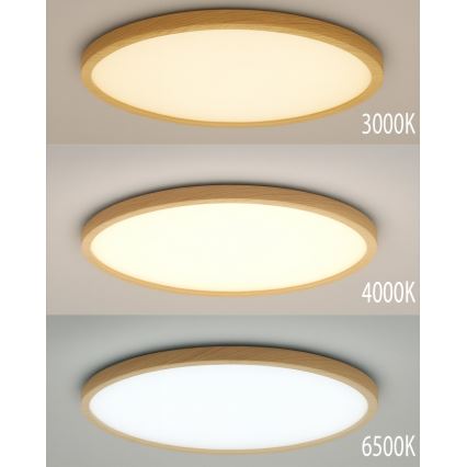 Plafoniera LED/24W/230V 3000/4000/6500K Ø 30 cm beige