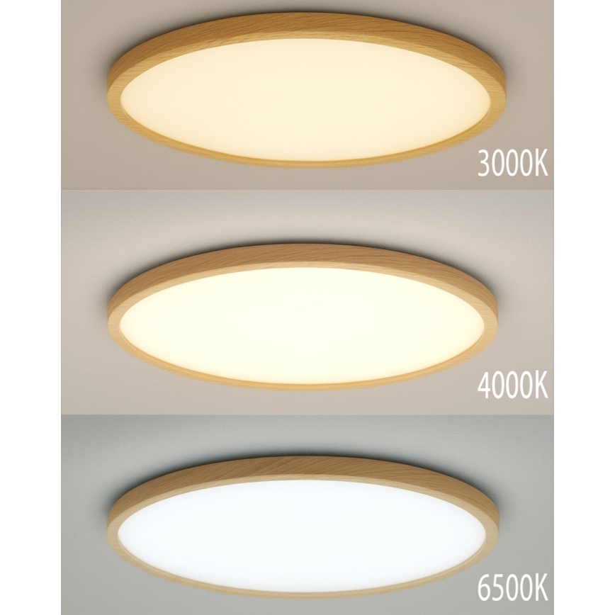 Plafoniera LED/24W/230V 3000/4000/6500K Ø 30 cm beige