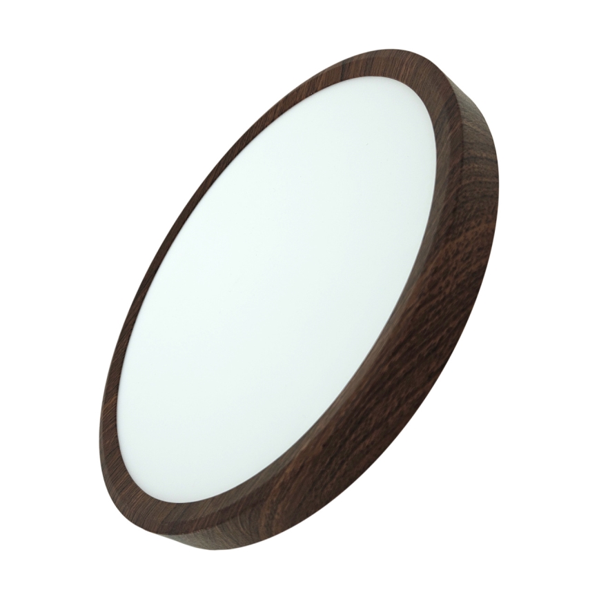 Plafoniera LED 24W/230V, 3000/4000/6500K, Ø 30 cm, marrone