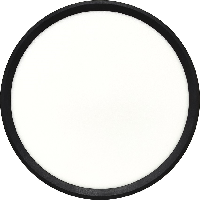 Plafoniera LED 24W/230V 3000/4000/6500K Ø 30 cm nero