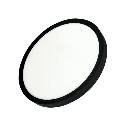 Plafoniera LED 24W/230V 3000/4000/6500K Ø 30 cm nero